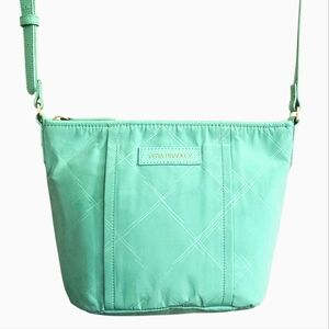 Vera Bradley Preppy Poly Crossbody In Mint